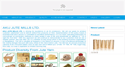 Desktop Screenshot of akijjute.com